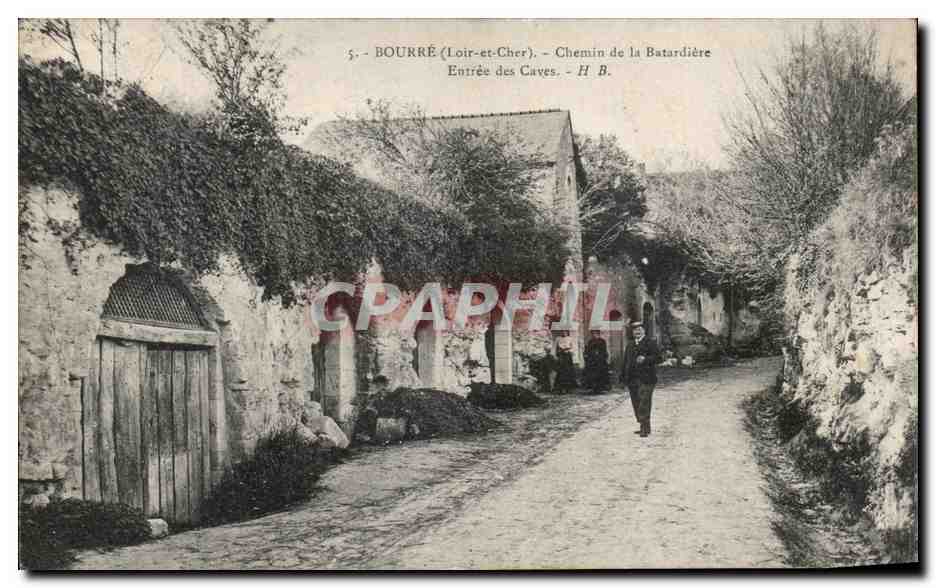 CPA Bourre chemin De La Batardiere entree Des Caves