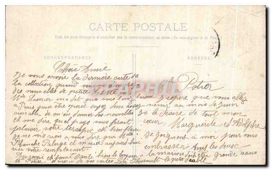 CPA Bourre chemin De La Batardiere entree Des Caves — Rückseite
