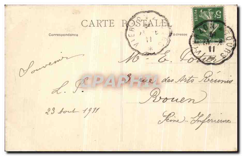 CPA Montrichard Les Petits Degres De Ste Croix — Rückseite