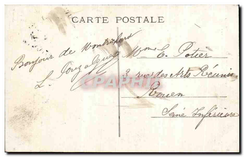 Ruinen des Schlosses, Tivoli — Montrichard — Loir-et-Cher 244 — Rückseite