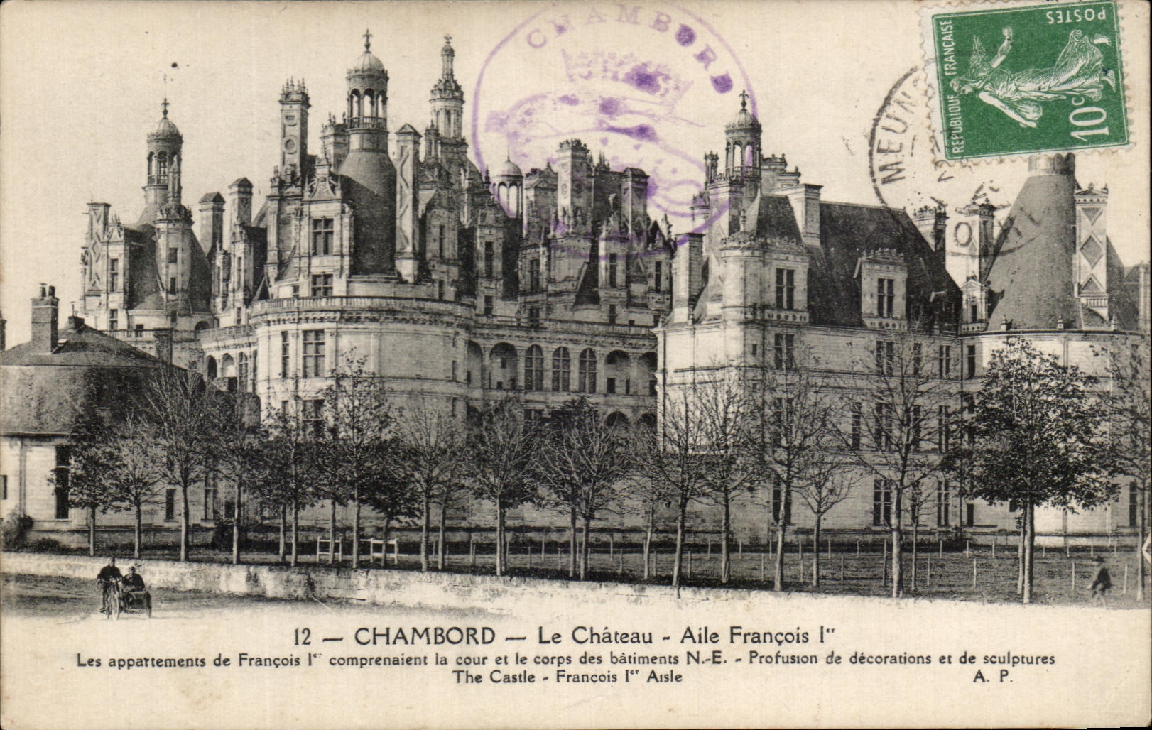 Chambord — Le Château — Aile François Ier — A.P.