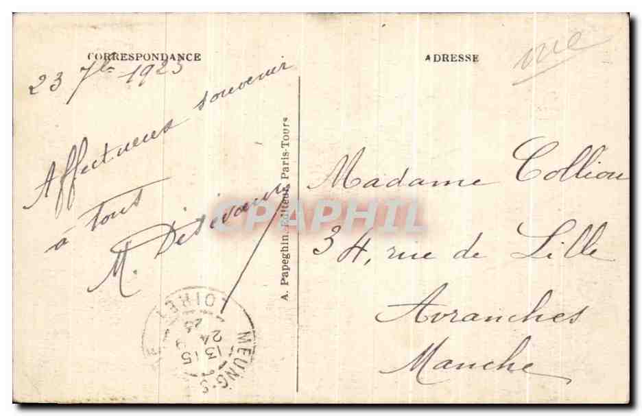 Chambord — Le Château — Aile François Ier — A.P. — Verso