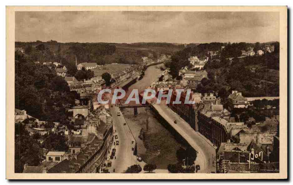 CPA Morlaix Les Quais vus du viaduc