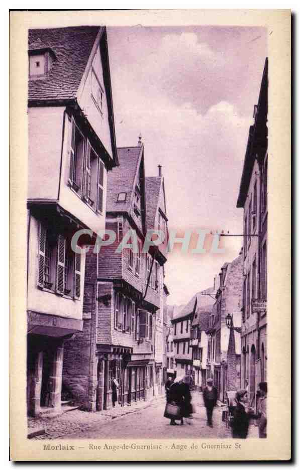 CPA Morlaix Rue Ange de Guernisac 