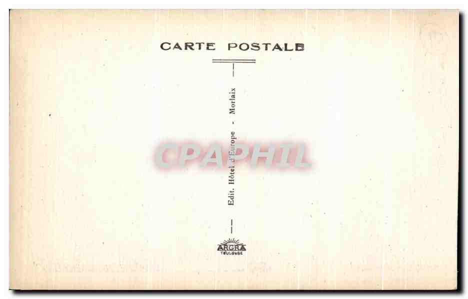 CPA Morlaix Rue Ange de Guernisac  — Rückseite