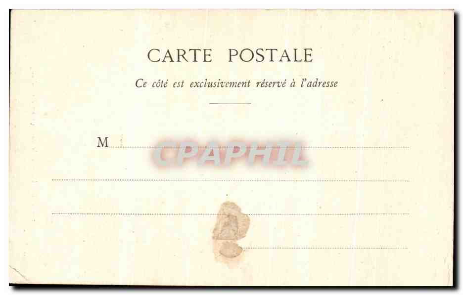 CPA Morlaix Vieille Maison Place des Halles — Rückseite
