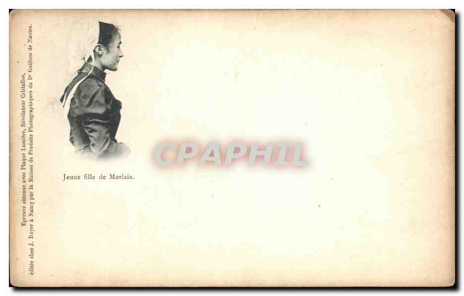 CPA Jeune Fille de MorlaixFolklore Costume