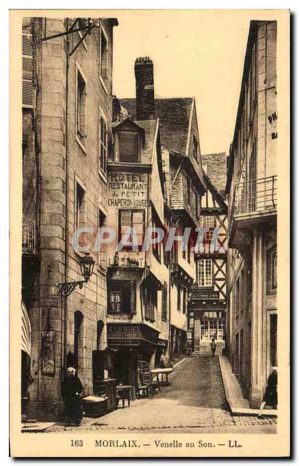 CPA Morlaix Venelle au son Hotel Restaurant Au petit Chaperon Rouge 