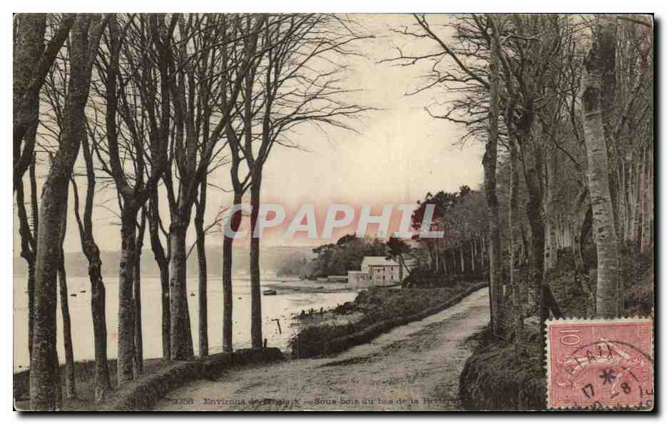 CPA Environs de Morlaix Sous bois du bas de la riviere