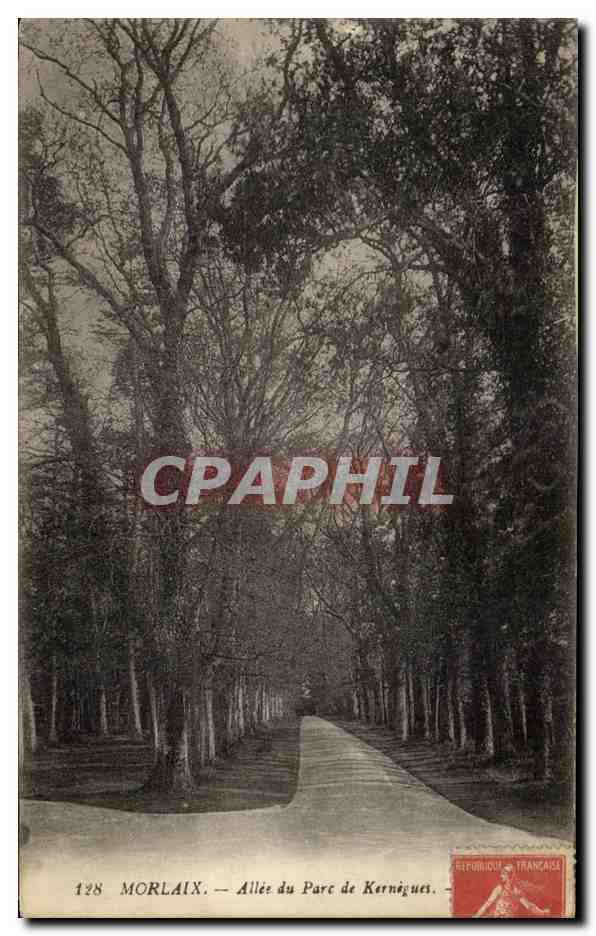 CPA Morlaix Allee du Parc de Kernegues