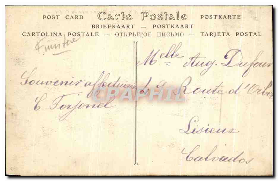 CPA Morlaix Vue Generale Prise Du Viaduc — Rückseite