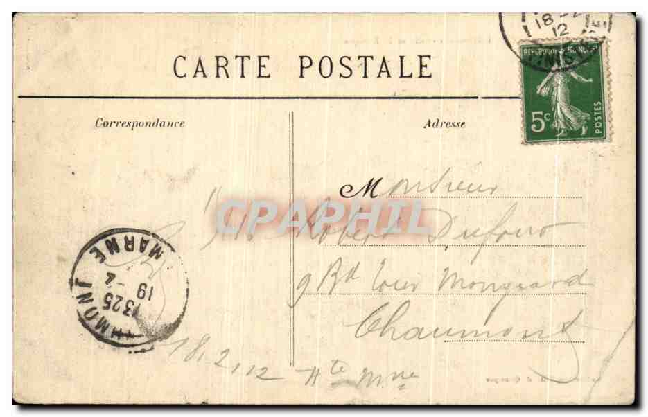 CPA Morlaix L'Hotel De Ville Et Le Kiosque — Rückseite