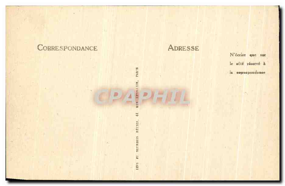 CPA Morlaix Rue d'Aiguillon Hotel d'Europe — Rückseite
