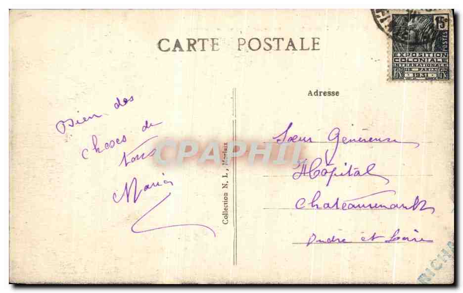 CPA Morlaix Vue Generale Prise Du Chateau — Rückseite