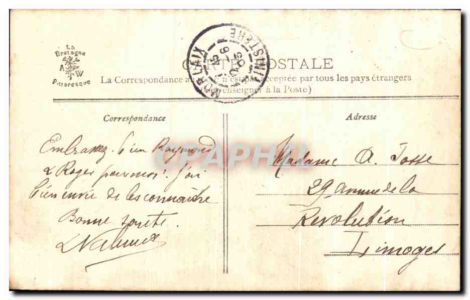 CPA La Bretagne Pittoresque Morlaix Vue Generale — Rückseite