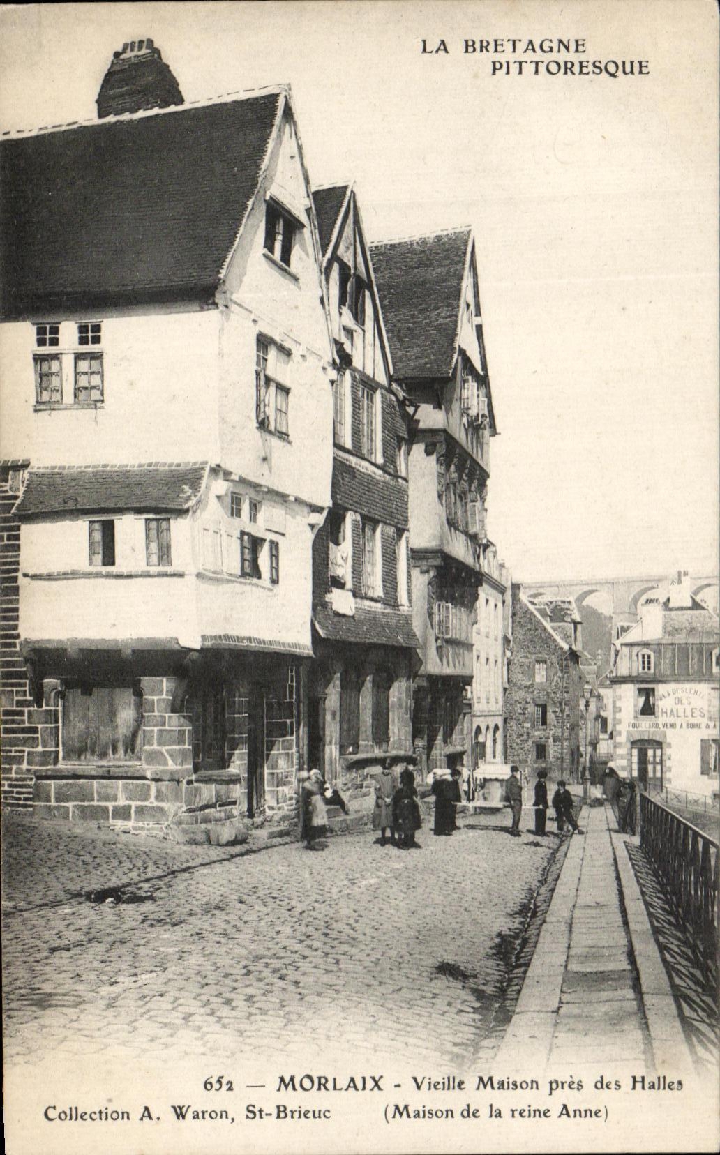 CPA La Bretagne Pittoresque Morlaix Vieille Maison Pres Des Halles