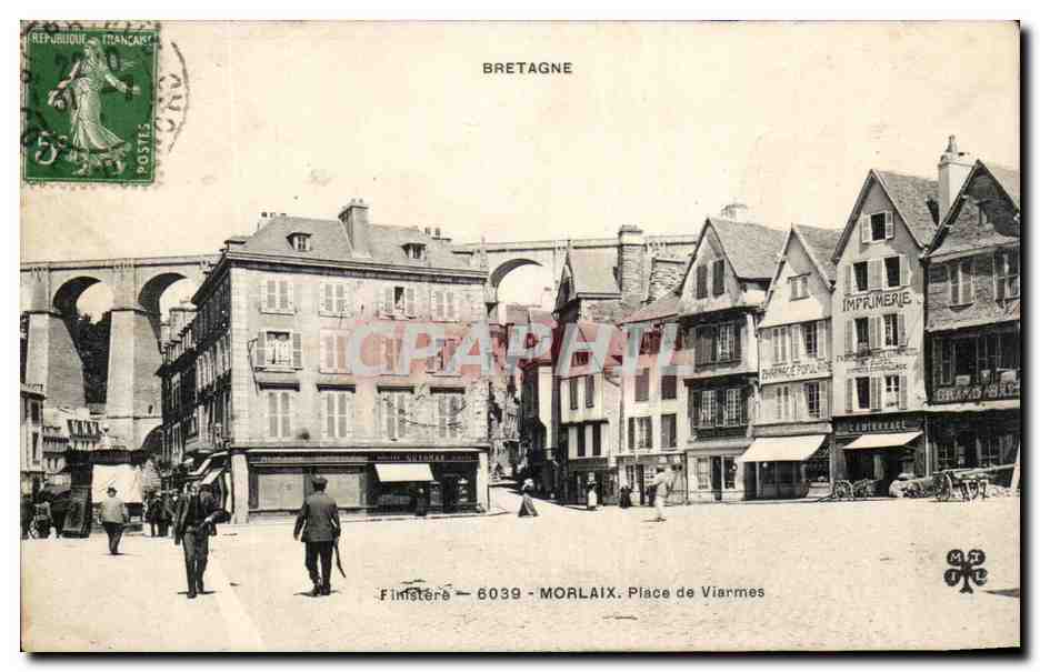 CPA Bretagne Morlaix Place De Viarmes