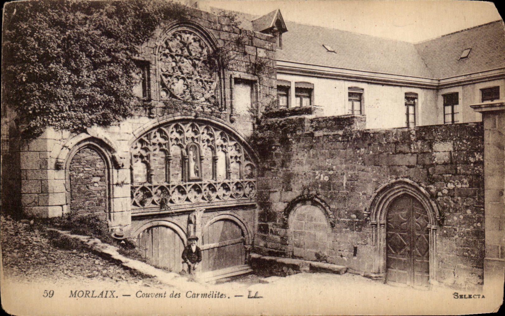 CPA Morlaix Couvent des Carmelites