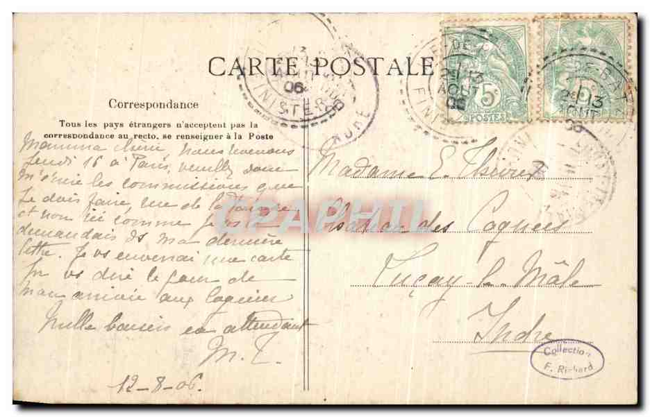CPA Morlaix Le Clocher et le Calvaire de I'Eglise Saint Melaine Enfants (animee) — Rückseite