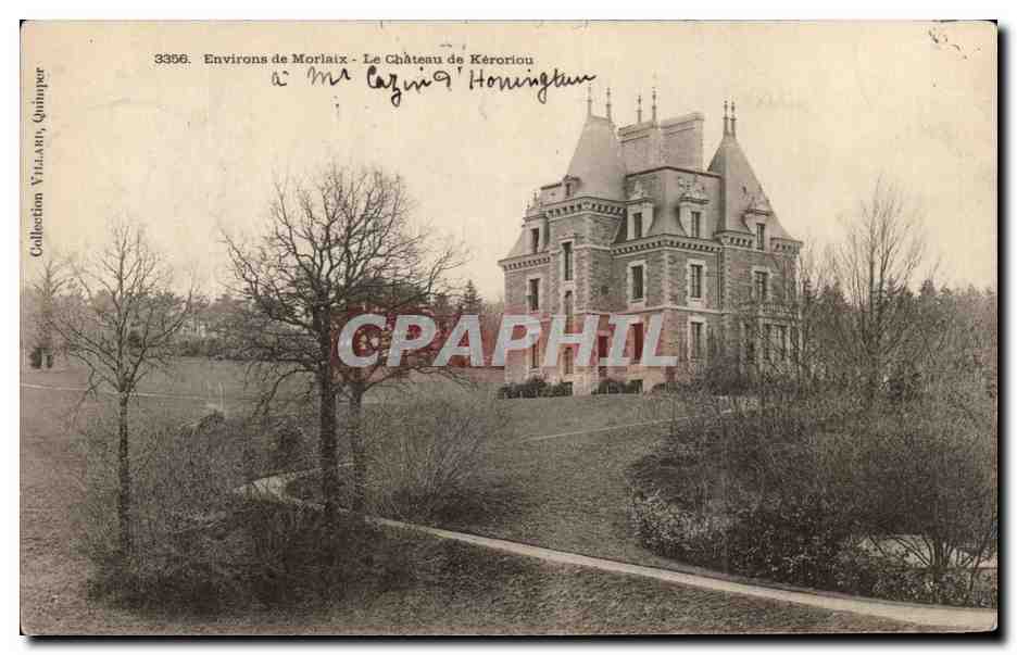 CPA Environs Morlaix Le Chateau de Keroriou