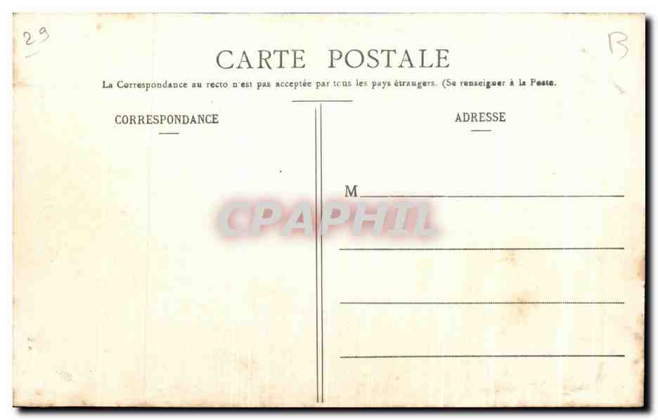 CPA Morlaix Escaliers de la Grande Rue — Rückseite