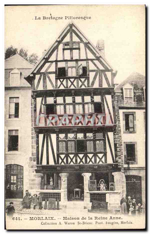 CPA Morlaix Maison de la Reine Anne Enfants