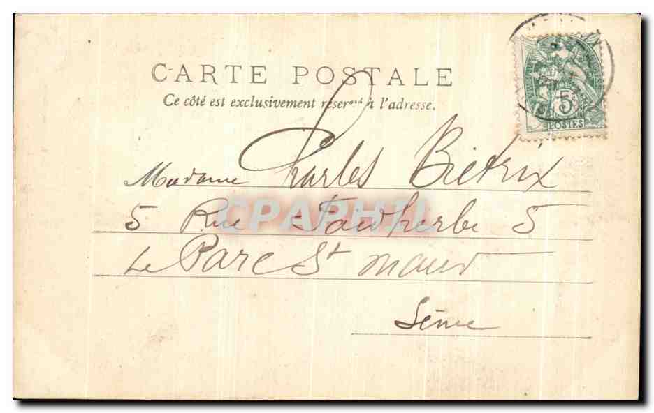 CPA Morlaix Maison de la Reine Anne Enfants — Rückseite