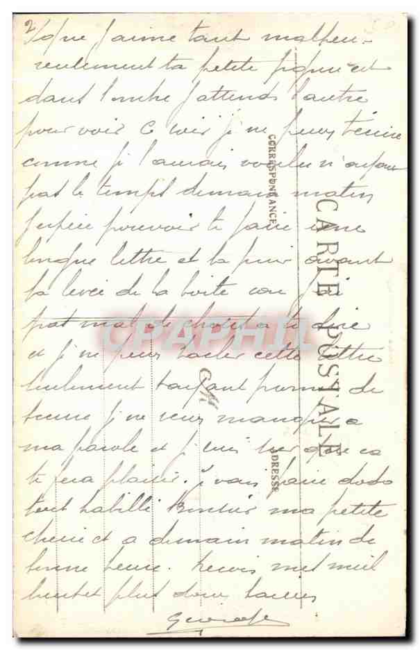CPA Morlaix vieille Porteuse d'Eau Fumant La Pipe Folklore Costume — Verso