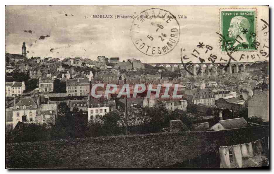 CPA Morlaix Vue Generale De Le Ville