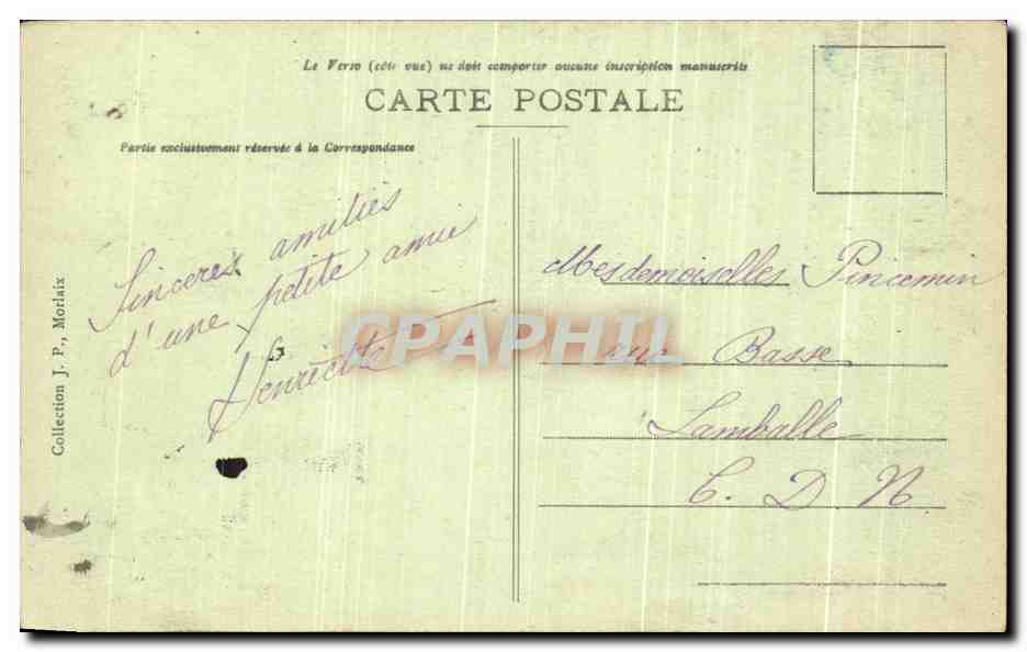 CPA Morlaix Vue Generale De Le Ville — Rückseite