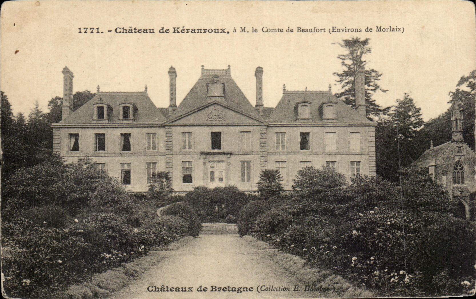 CPA Chateau De Keranroux Comte De Beaufort chateaux De Bretagne Environs de Morlaix 