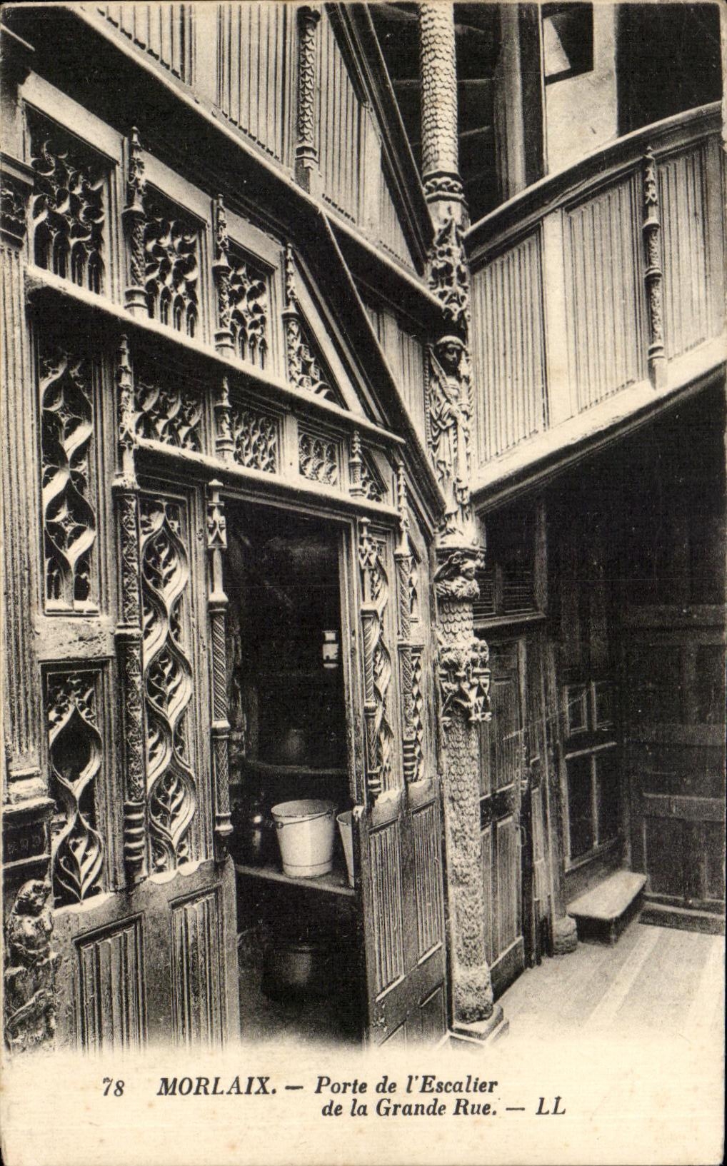 Morlaix — Porte de l'Escalier de la Grande Rue — LL