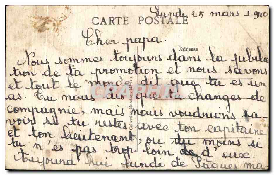 Morlaix (Finistère) — Chapelle de Notre-Dame-de-la-Salette — éditeur non visible — Rückseite