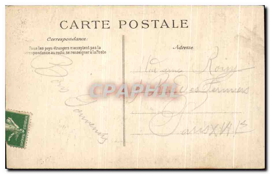 CPA Morlaix Vieilles Maisons du pave — Rückseite