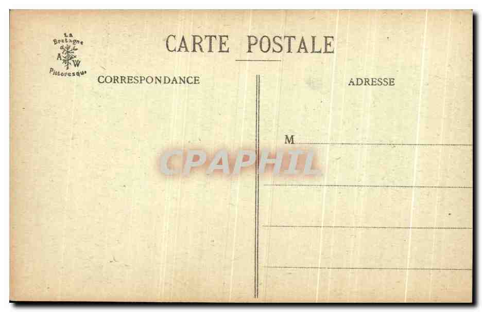 CPA Morlaix Les quais Bateau — Rückseite