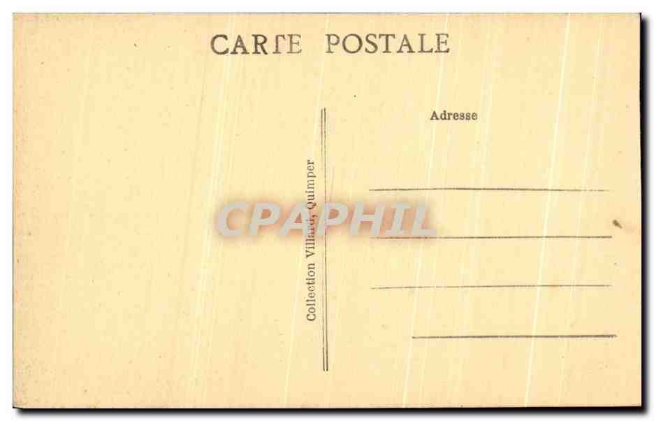CPA Coiffe D'Ouessant Folklore Costume Enfant — Verso