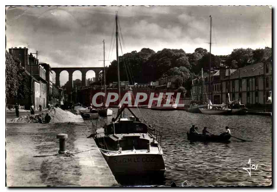 CPSM Morlaix Les Quais Et Le Viaduc