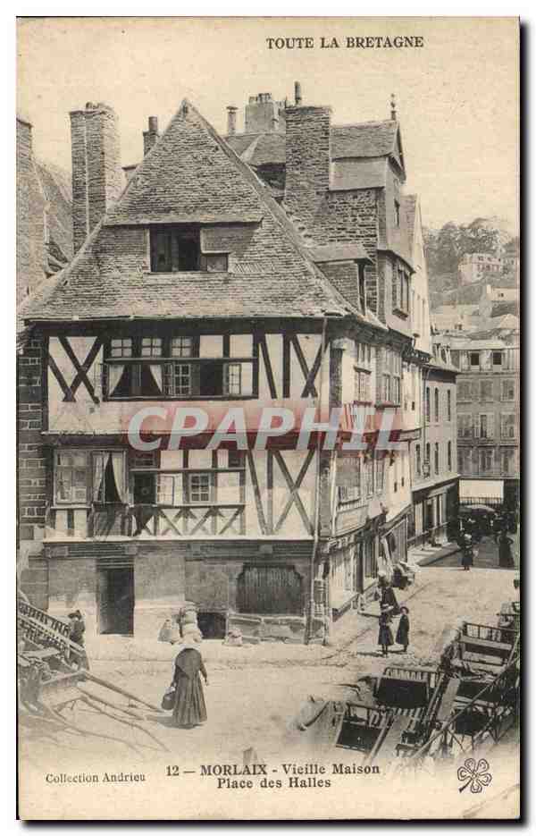 CPA Morlaix Vielle Maison Rue Des vignes