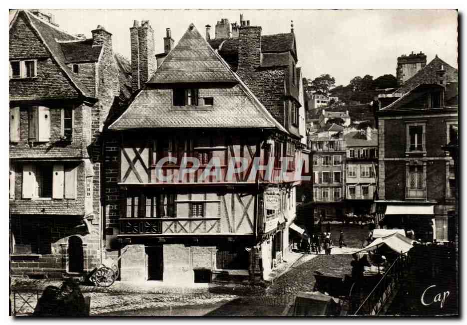 CPSM Morlaix Vieilles Maison place des Halles
