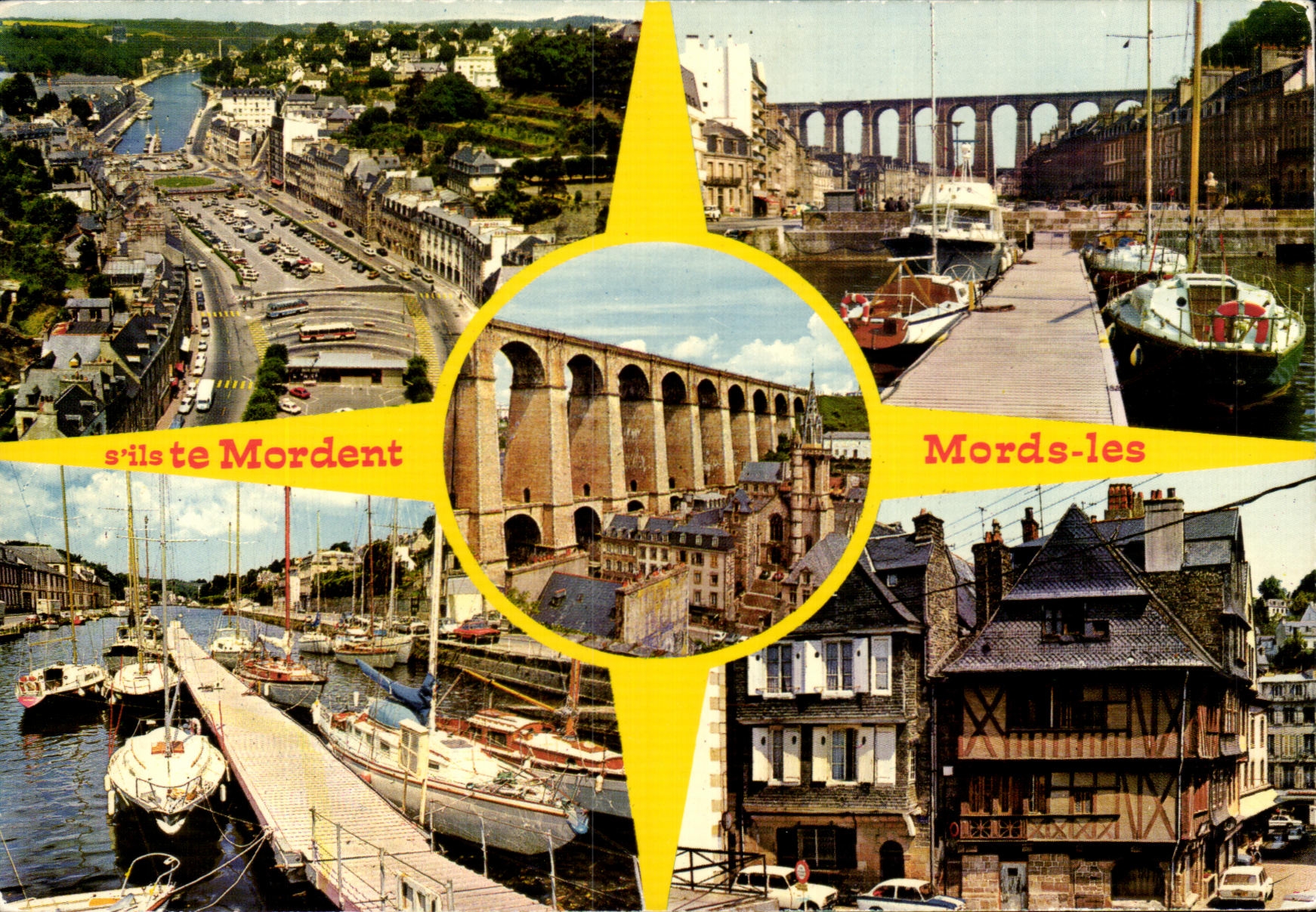 Mordent — Le bassin, le viaduc et les vieilles maisons — Éditions d'Art Jack, Morlaix 29210