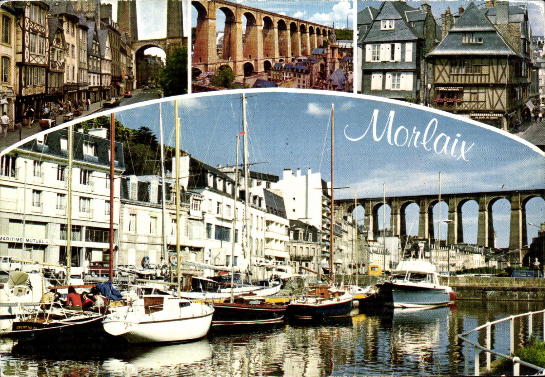 Morlaix — vue du port et du viaduc — Éditions d'Art 'Jack' n°567