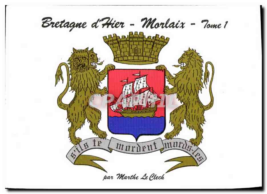 CPM Bretagne d'Hier Morlaix Par Marthe Le Cleck Lions