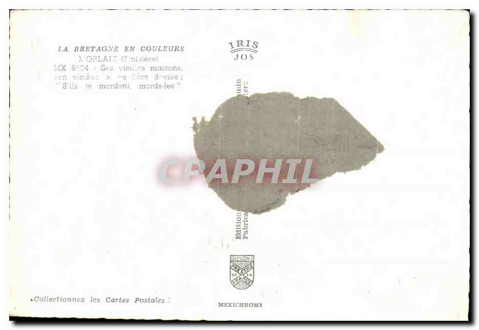 CPM Morlaix S'Ils Te Mordent Mors Les — Verso