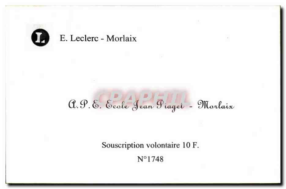 Vue du canal de Morlaix — éditeur A.P.E. École Jean Piaget, n°1748 — Reverso