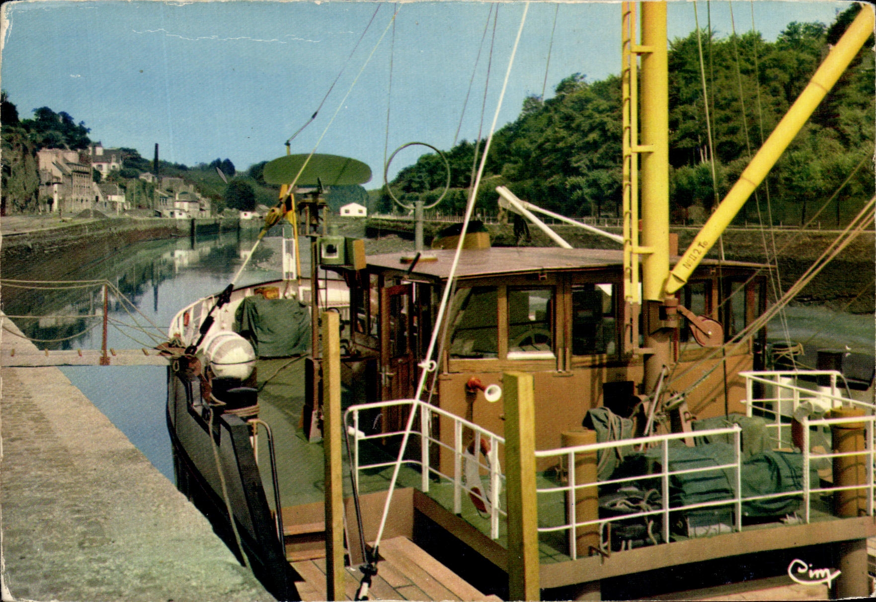 CPSM Morlaix Les Quais Bateau