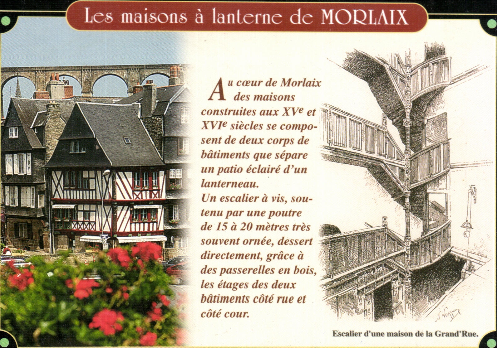 Les maisons à lanterne de MORLAIX — éditeur CPAPHIL, n° de série 291510946