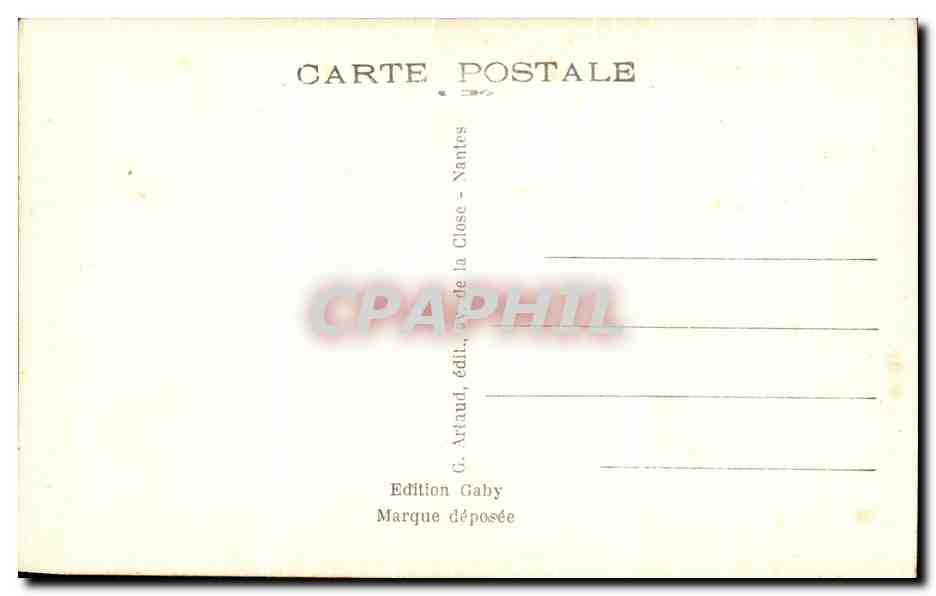 CPA Morlaix Eglise Ste Metaine Place Thiers  — Rückseite