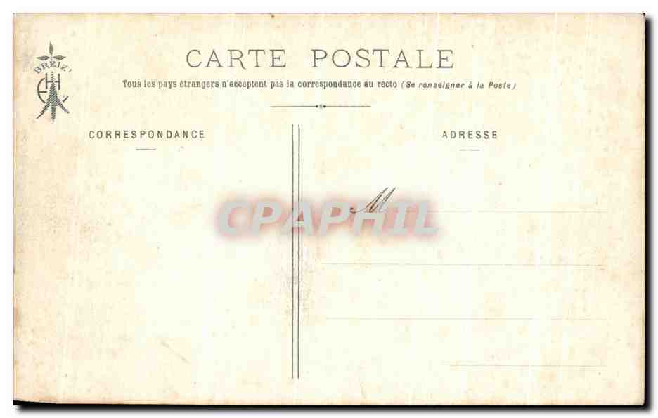 CPA Chateaux De Bretagne Chateau Du Nec'hoat Pres Morlaix M le Comte de la Barre de Nanteuil — Rückseite