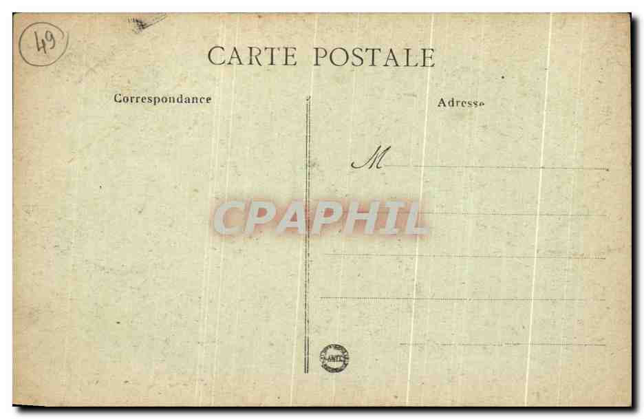 CPA Monastere De L'Esviere Angers Mission Des Franciscaines De Sainte Marte Des Anges Orphelins De La Famine Kurda Indes — Rückseite