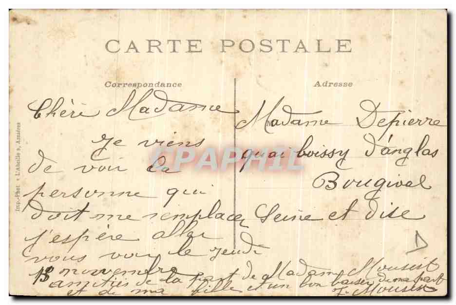 CPA Le Cure De Pontoise Je Vais Dit Il Jeter Mon Bonnet A Celle Qui A Le Plus Trompe Son Mari — Rückseite